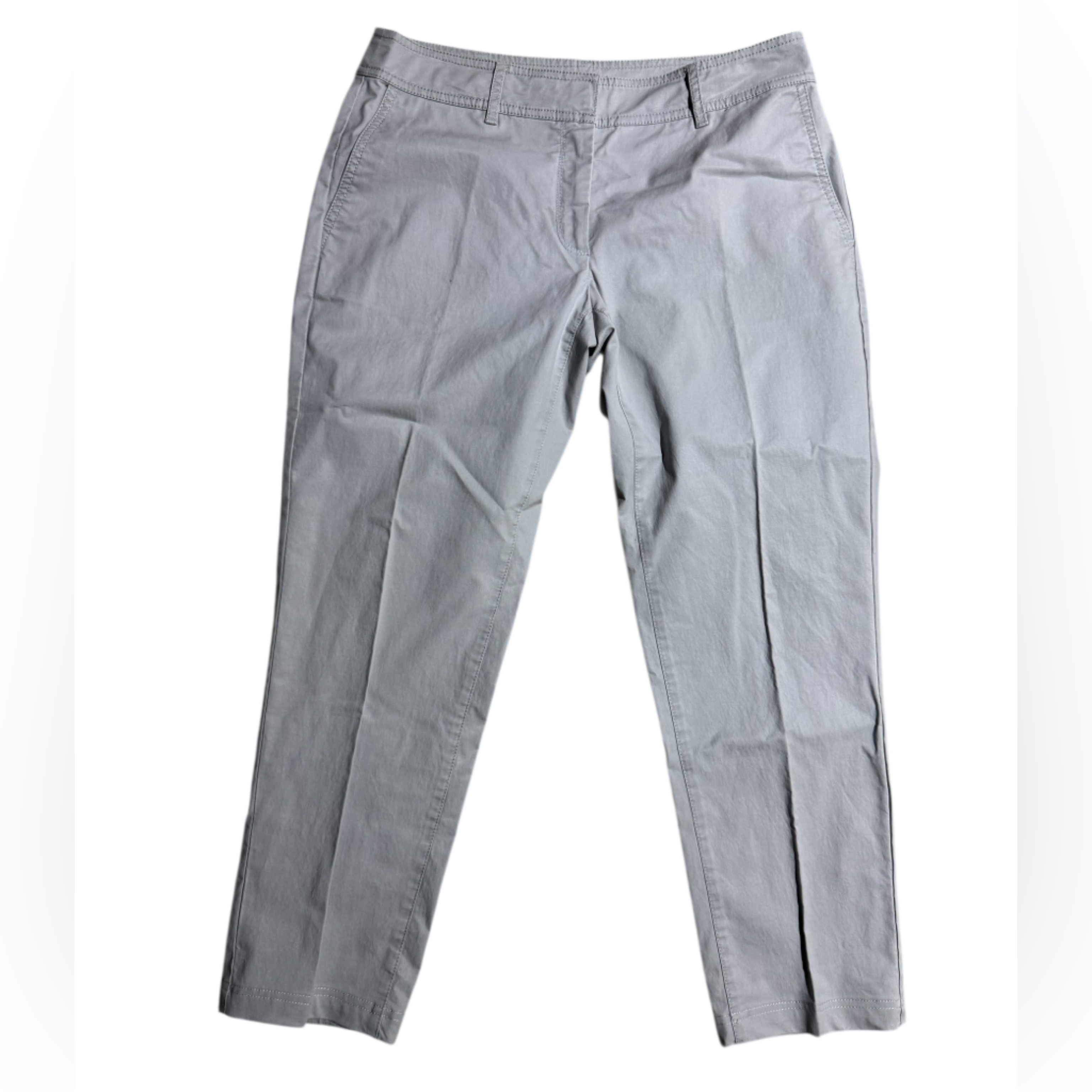 Eileen Fisher Dress Pants Grey Size 6 Business Casual Straight Let Ankle